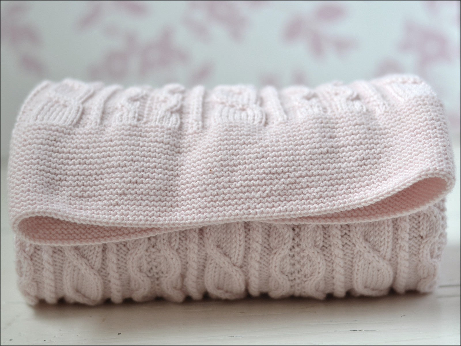 Hand knit baby blanket for sale sales