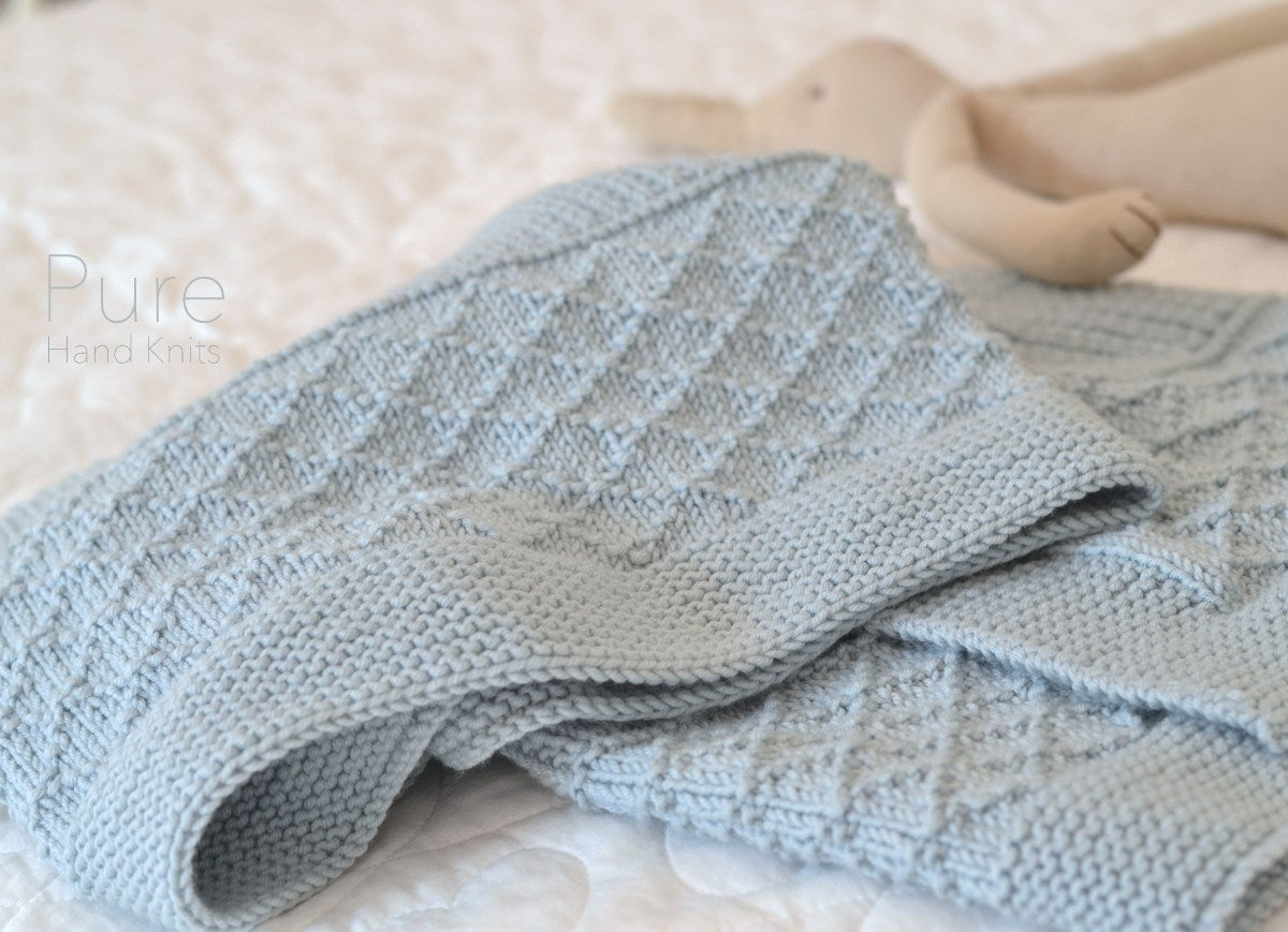 JASPER SIMPLE BLANKET – Linda Whaley Knitting Pattern Collections