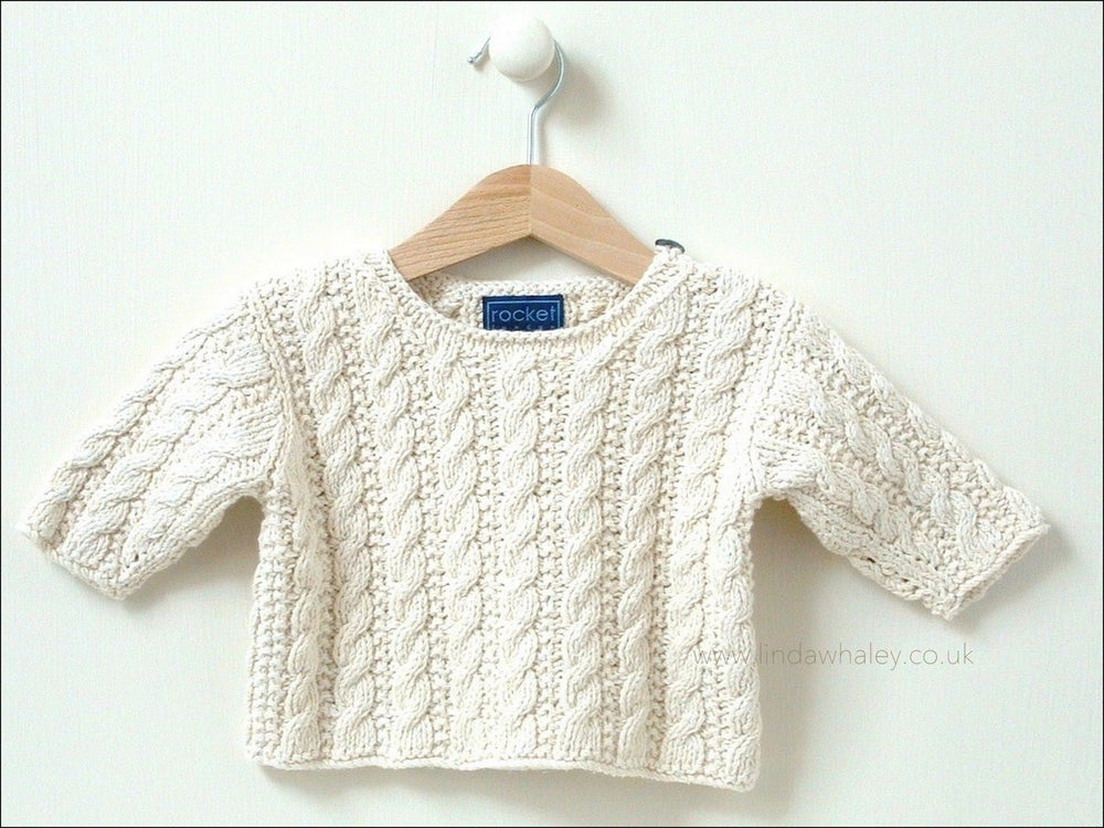 MINI CABLE SWEATER 0-4M/4-8M