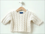 MINI CABLE SWEATER 8-12M/1-2Y