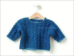 MINI CABLE SWEATER 0-4M/4-8M