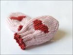 LITTLE HEART BABY MITTENS