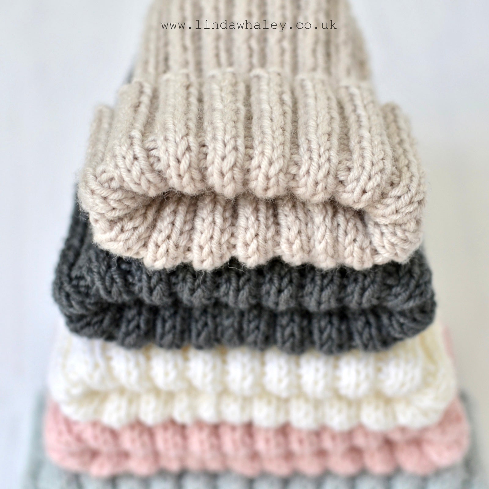 Rib Stitch Ribbed Beanie Knitting Pattern Straight Needles Ribbed
