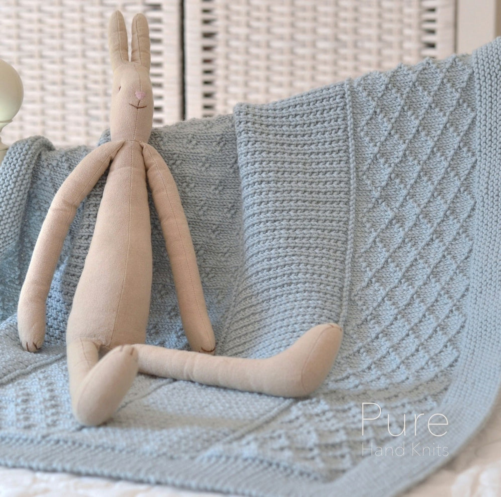 JASPER SIMPLE BLANKET – Linda Whaley Knitting Pattern Collections