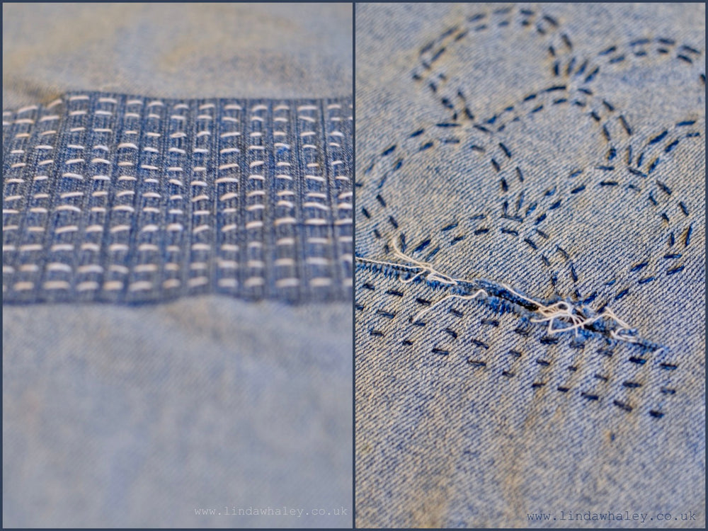 A SASHIKO VISIBLE DECORATIVE MENDING EVENING WITH PROSECCO