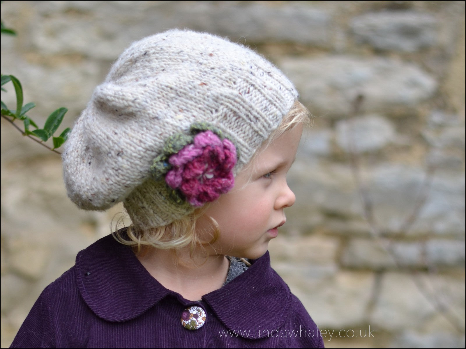 Baby flower top hat knitting pattern