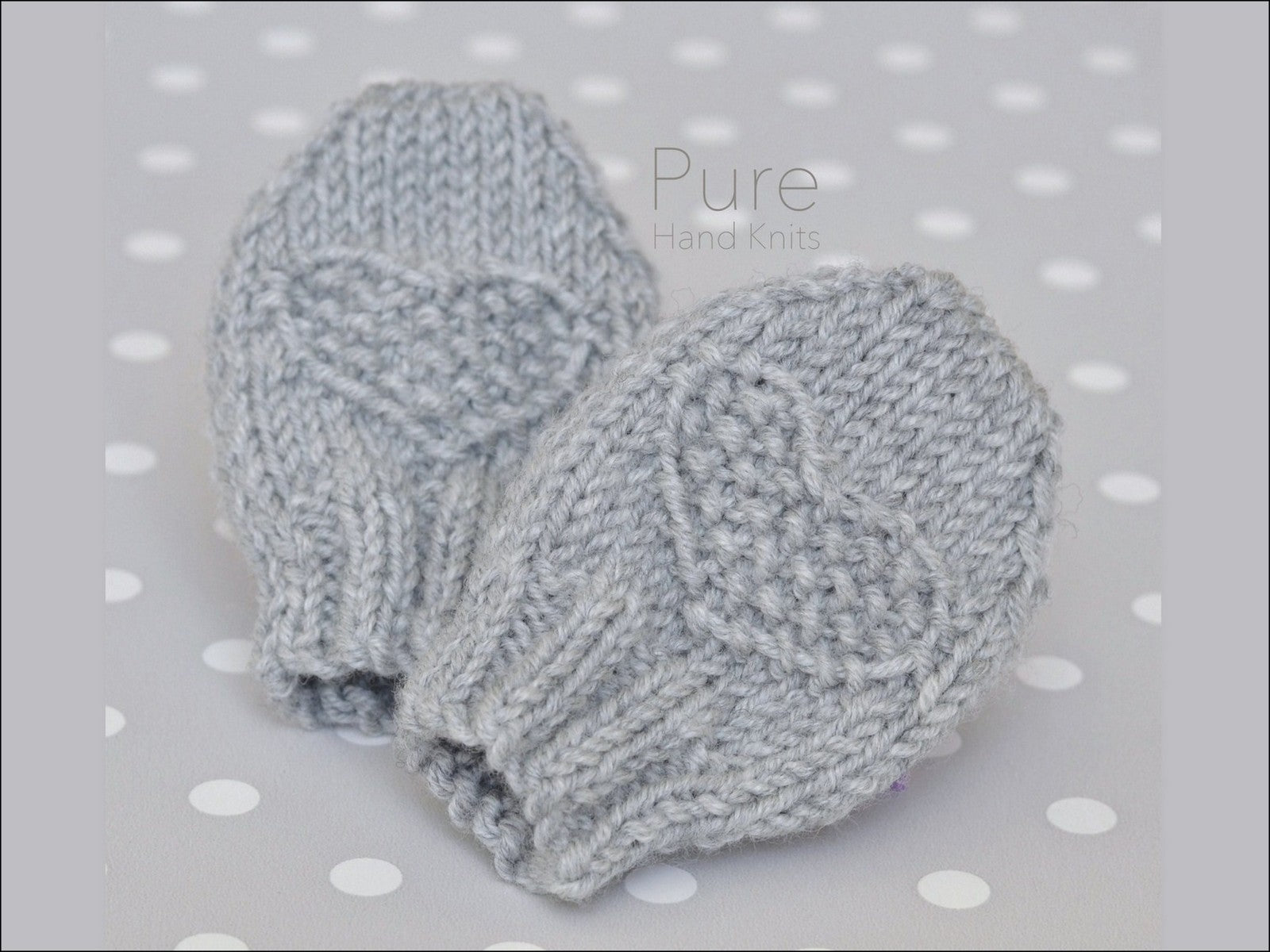 Garter stitch baby mittens clearance