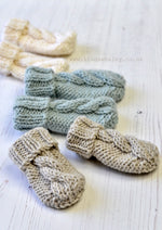 OSCAR ARAN BABY MITTS