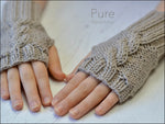 OSCAR ARAN FINGERLESS MITTS