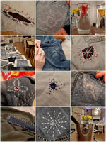A SASHIKO VISIBLE DECORATIVE MENDING EVENING WITH PROSECCO