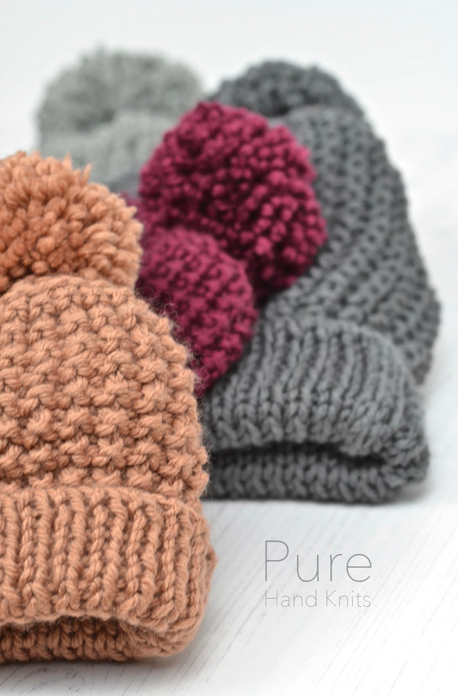 ZEKE CHUNKY SIMPLE BOBBLE HAT